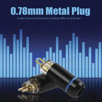 2VNT Ausinės, Audio Kabelis, Kištukas 0.78 MM Metalo Audio Adapteris 2 Pin Ausinių Adapteris Ausinių Garso Jungtis HiFi Ausinės
