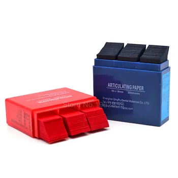 2boxes(600 Lapų) Dantų Išsakant Popieriaus Mėlynos spalvos Juostelėmis, Raudona Artikuliacinis Popierius Dantų Lab Produktus, Dantų Priežiūra, dantų Balinimo Medžiaga