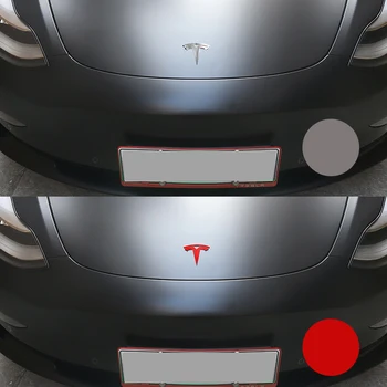 2vnt Automobilio Priekinės Galinės Logotipo Lipdukas Popieriniai Lipdukai Lipdukai Modifikuotų Eksterjero Puošmena Tesla Model 3 Automobiliams, Priedai