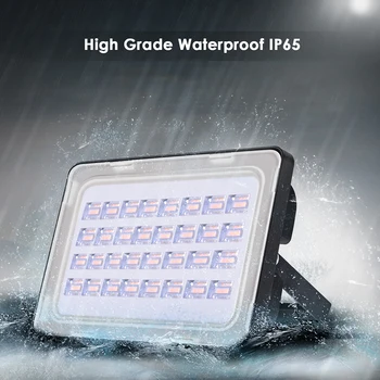 2vnt NAUJOS 100W LED Potvynių Žiburiai AC200-240V 9000lms Super Ryškus Prožektorius Lauko IP65 Vandeniui LED Potvynių Lempos 100 w