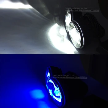 2x 2.5 3.5 Colių Su CREE LED Lustai Automobilio Rūko Šviesos Žibintas DRL Vairavimo Lemputė Ford 