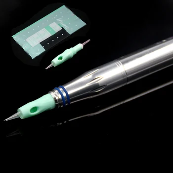 30pcs Kasetė Adatos 8mm Varžtas Žalia Tatuiruotė Sterilizuotas vienkartiniai Microblading lūpų Dėl Charmant mašina Princesse Laisvės Pen