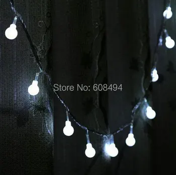 33FT 10M, 100 lempučių LED Kamuolys Styginių Šviesos 8 režimai Kalėdos Vestuvių Kalėdų Pasakų Žibintai linkable uodega kištukas 220V 9 spalvos pasirinktinai