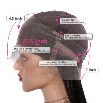 360 Nėrinių Priekinės Perukas Žmogaus Plaukų Perukai Honey Blond Spalvos Remy Brazilijos Perukai Moterims 150% Kūno Banga Nėrinių Priekinės Perukas