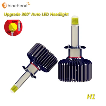 360 laipsnių ryškių 3D LED lustas, H8, H9 H11 880 H27 LED rūko žibintai, automobilių H4, H7 9005 9006 9012 Auto LED high beam ir artimąsias 6000k