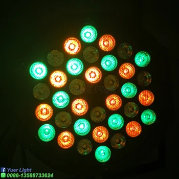 36Pcs LED Par Šviesos, 3W RGB Kristalų Magija Kamuolys Lemputė DMX Scenos Šviesos Disco Club Šalies Šviesos Mini DJ Sodo Parke Kalėdų Šviesos