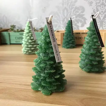 3D Kalėdų Medžio Pušies Kankorėžis Silikono Žvakių Liejimo, Muilo Molio Padaryti 