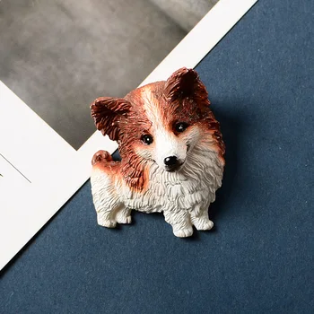 3D šaldytuvas magnetas mažylis Animacinių filmų šunelis mielas gyvūnų kūrybos pranešimą post kūrybos magnetas šaldytuvas pasta šaldytuvas magnetai