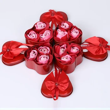 3Pcs Kvapnų Rožių Gėlių Esminius Vestuvių Valentino Dienos Dovana Vestuvių Dekoravimas Ir Už Rose Vonios Įstaiga Gėlių Gėlių Muilas