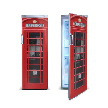 3d didžiosios Britanijos Raudonojo Telefono langelyje Klijai Nuimamas Vandeniui Lipdukas, Decal frigerator Padengti Durys, virtuvės reikmenys siena lipdukas