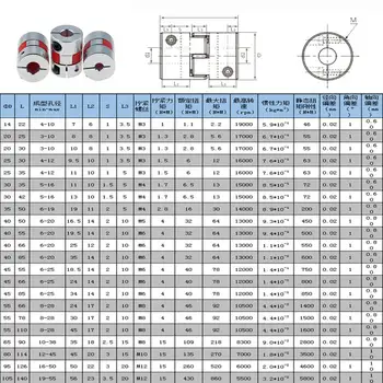 4pcs D20L30 Sankabos OT 20x30mm Aliuminio Slyvų Lankstus Velenas, Sankaba Variklis Jungtis CNC Lanksti Jungtis 5/6/6.35/8/10/12mm