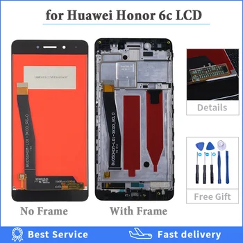5.0 colių Visiškai LCD ekranas Jutiklinis ekranas skaitmeninis keitiklis komplektuojami su Rėmo Huawei Honor 6C KASTI-L01 / Nova Smart / DIG-L21HN + įrankio