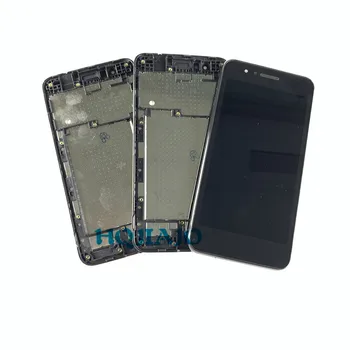 5 Gabalas/daug Ekraną LG K9 X2 X210 LCD Ekranas Jutiklinis Ekranas skaitmeninis keitiklis Asamblėjos LG K9 atsarginės Dalys, K9 LCD Bandymo Rėmo