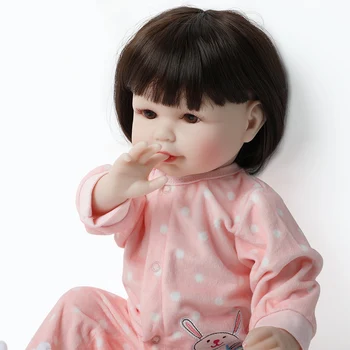 56cm Bebe Lėlės Reborn Baby Girl Lėlės 22 Colių Atgimsta Silikono Medžiaga Įstaiga Žavinga Tikroviška Brinquedos Bonecas Žaislai Vaikams