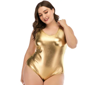 5XL maudymosi kostiumėlį Moterų Plius Dydis maudymosi kostiumėlį 2020 M. Vasarą Vienas Gabalas Blizga Aukso Maudymosi Kostiumai Derliaus Monokini maudymosi Kostiumėliai Paplūdimio Drabužiai Plaukti
