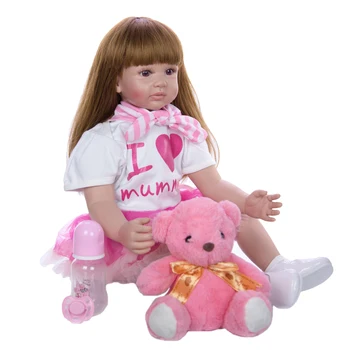 60cm Reborn Baby Lėlės, Žaislai Mergina Audiniu Kūno Medvilnės Įdaryti Princesė Mažylis Gyvas Kūdikiams, Vaiko Gimtadienio Dovana Žaisti Žaislų Namai