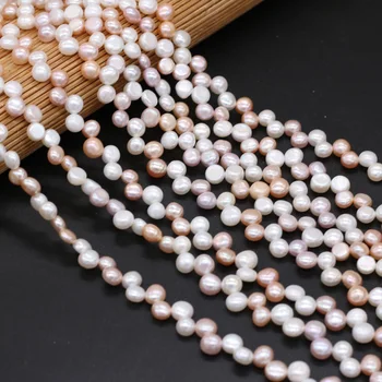 7-8mm Nereguliarus Gėlavandenių Perlų Aukštos Kokybės Natūralių Perlų Moterims 