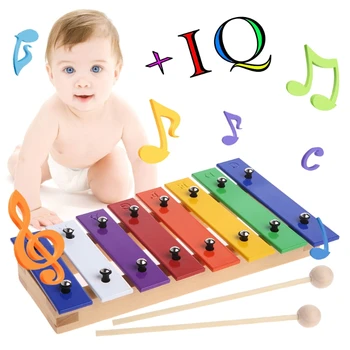 8 Pažymi, Mediniai Vaikų Vaikas Kselofonu Glockenspiel Muzikos Instrumentas, Muzikos Žaislas
