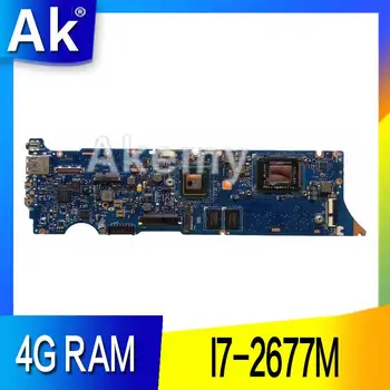AK UX31E Nešiojamas plokštę už ASUS UX31 UX31E Bandymo originalus mainboard 4G RAM, I7-2677M