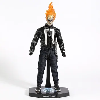 Agentai S. H. I. E. L. D. SHIELD Ghost Rider 1/6 Masto PVC Veiksmų Skaičius, Kolekcines, Modelis Žaislas su LED Šviesa