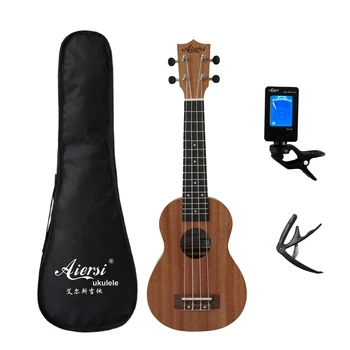 Aiersi visą paketą 21 colio ukelele raudonmedžio Sopranas gecko havajų gitara muzikos dovanos priemonė 4 styginių Havajų mini guitarra