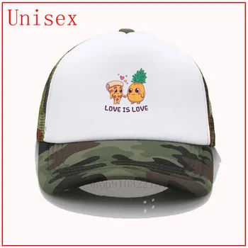 Ananasų ir pica meilė yra meilė bžūp beisbolo kepuraitę moterys vyrai beisbolo kepurės tėtis kepurės vyrams criss cross plaukai surišti į uodegą skrybėlę tėtis