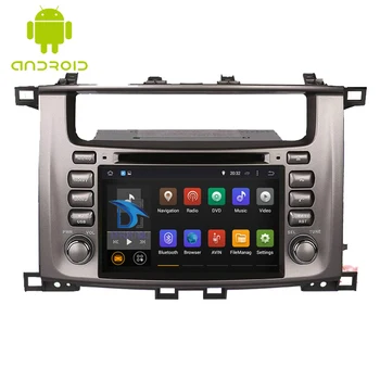 Android 9.0 8 Core Automobilių GPS Navigacijos TOYOTA Land Cruiser 100/LC100/Lexus LX470 1998-2007 Autoradio Automobilio radijo grotuvas Su DVD BT