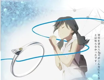 Animacinių, Anime Atmosferos su jumis Amano Hina žiedai Cosplay Priedai Rekvizitai Metalo Žiedas Dovana mylėtojų vestuviniai žiedai moterims