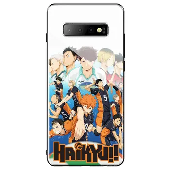 Anime Haikyuu Hinata Išpuolių kietas Grūdintas Stiklas Telefono dėklas Samsung Galaxy S20 Ultra S10 S8 S9 S7 Krašto Pastaba 8 9 10 Plius Lite