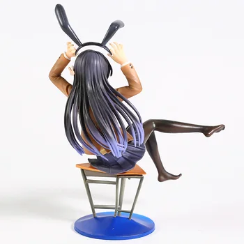 Anime Mergina Sakurajima Mai Mergina PVC Veiksmų Skaičius, Kolekcines, Modelis Žaislas Cute Girl Duomenys Anime Dovanų Kolekcija