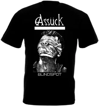 Assuck V4 Blindspot Viršūnes Tee Marškinėliai Black Metalo ekstremalaus stiliaus sunkiojo roko Visi Dydžiai S-5XL T-Shirt 2xl 3xl 4xl 5xl