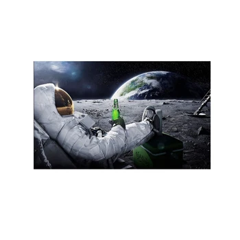 Astronautas Tapybos Astronautas Gerti Alų ant Mėnulio Nuotrauka Plakatus ir Spausdina Pop Meno Tapybos Sienos Meno Nuotrauka už Kambarį