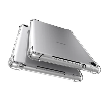 Atveju, Huawei MediaPad M5 10.8 8.4 10.1 8 colių Atveju, Minkštas Skaidrios TPU Case Cover For Huawei MediaPad T3 T5 M3 10.1 8 colių