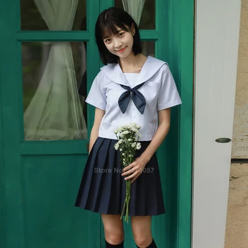 Aukštosios Mokyklos Sailor Vienodas Anime Cosplay korėjos Sijonai Mergina Kawaii Japonų Stiliaus Moteris Jk Mados Karnavalas Šalies Helovinas