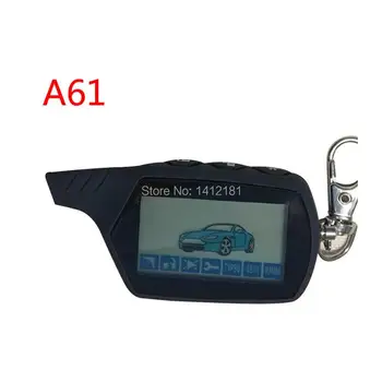 Aukščiausios Kokybės A61 LCD Nuotolinis Valdymo Raktas rusijos Anti-theft StarLine A61 Keychain dvi būdas, automobilių signalizacijos sistemos