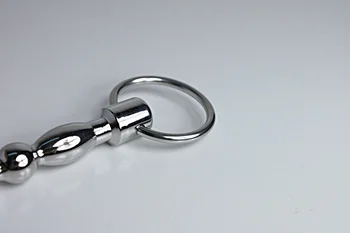 Aukščiausios Kokybės Nerūdijančio plieno metalo kateteris Vyrų šlaplės tempimo zondas metalo karoliukai kamuolys varpos plug Medicinos sekso žaislas varpos žiedas