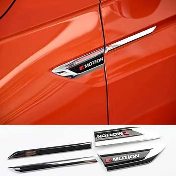Automobilio Pusės Sparnas Sparnas 4Motion Logotipas, Emblema 3D Apdaila Lipdukas Volkswagen VW Tiguan MK2 4x4, 4 JUDESIO Originalus Priedai