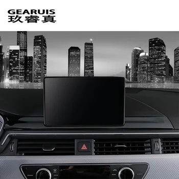 Automobilio Stilius Navigacijos Ekrano Apsauga apima Lipdukai Centro Valdymo Juostos Skydelyje Audi A4 b9 A5 Interjero Auto Priedai