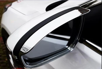 Automobilio galinio vaizdo Veidrodėlis, Lietaus Antakių Padengti ABS Chrome Apdaila Apdailos Automobilių optikos Reikmenys Hyundai Tucson 2016 2017
