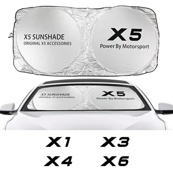Automobilio priekinį Stiklą Saulės Pavėsyje Padengti BMW X5 E70 