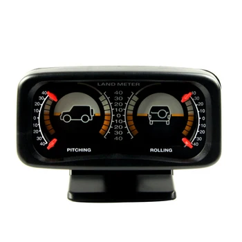Automobilių Auto Kompasas reguliuojamas Balansas Metrų Nuolydžio Indikatorius Žemės Matuoklis su LED Šviesos Off-Road Transporto priemonė, VISUREIGIS Vadovas kamuolys