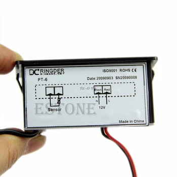 Automobilių Auto Mini Skaitmeninis LCD Ekranas Patalpų Lauko Temperatūros Matuoklis Termometras -40~110Celsius