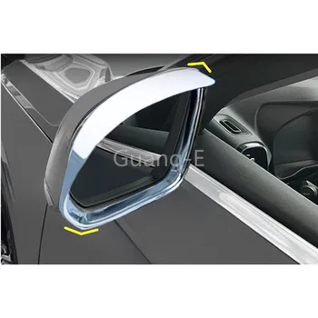 Automobilių Galinis Stiklas, galinio vaizdo Veidrodžio Apdaila Rėmo Lietaus apsauga Skydelis nuo Saulės Pavėsyje, ABS Chrome 2vnt VOLVO XC40 2018 2019 2020