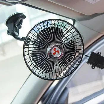 Automobilių Interjero Aksesuarų elektrinis ventiliatorius automatinis Oro Aušintuvas Silent Ventiliatorius, Kondicionierius 360 Laipsnių kampu-apvalūs Automobilio Aušinimo Aksesuarai
