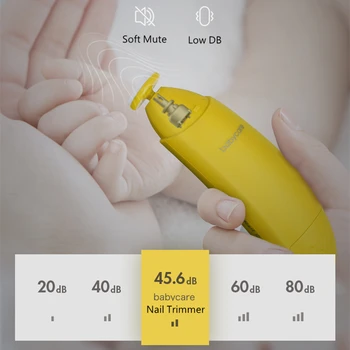 BC Babycare Nešiojamieji Elektriniai Kūdikio Nagų Kirpimo Žirklės Bananų Vaikams Saugaus Manikiūro Pedikiūro Pjovimo Žirklės Šviesos Nagų Priežiūros Rinkinys