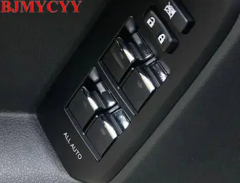 BJMYCYY 7PCS/SET Automobilių langų pakėlimo mygtuką ABS dekoratyvinis blizgančiais Toyota Prado 2700 2010-2018 m.