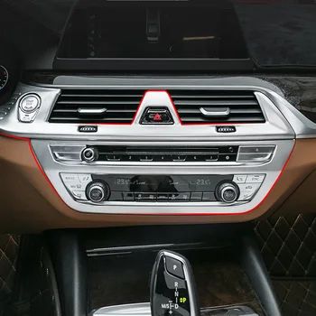 BMW 5 Serijos G30 2017 2018 2019 2020 Automobilių Reikmenys Centrinės Kontrolės Oro Kondicionavimo sistema Mygtuką CD Apdailos Skydelio Apdaila Padengti