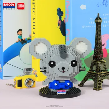 Balody Mini Blokai Mielas pelės Statybinės Plytos žaislai Vaikams Mergaitėms Pateikti valentino Įdomus Žaislas gyvūnų juguetes animacinių filmų modelis