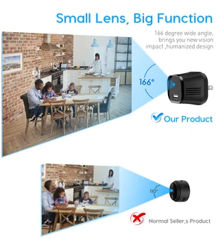 Belaidžio WIFI Mini Kamera espia Paslaptis, USB Kroviklis Mikro Kamera 4K HFD Kūdikio Saugumo Kameros Naktinio Matymo Pasiūlymas Aptikti vaizdo Kamera