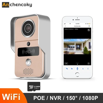 Belaidžių IP Doorbell WIFI Vaizdo duris telefono 1080P Smart Video doorbell Domofonas Paramos Elektros Lock Unlock Motion Detect Signalizacijos